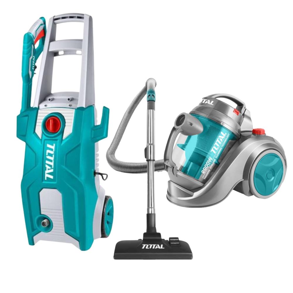 Hidrolavadora 2000w + Aspiradora 2000w industrial Total TGT11376-TVC20258