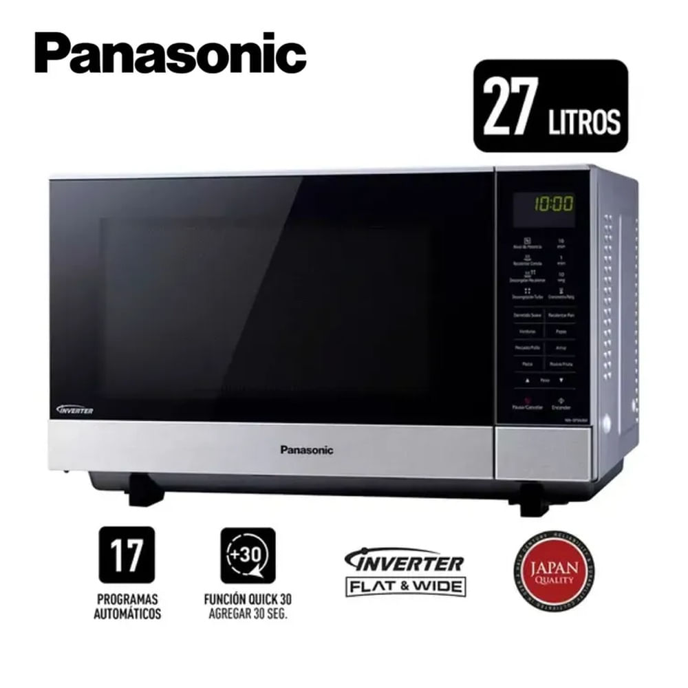 Horno microondas Panasonic NN-SF564MRPM 27L