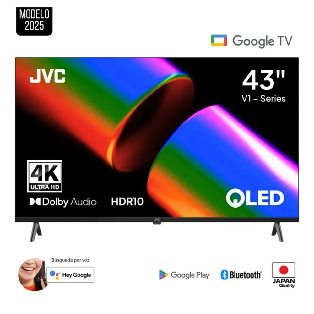 Televisor Jvc 43 Qled 4k Google Tv Smart Tv