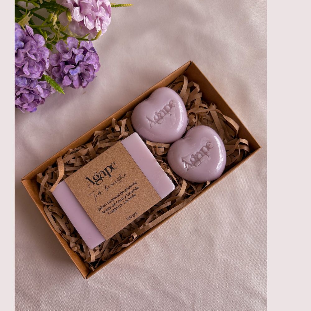 Jabón corporal de glicerina y lavanda