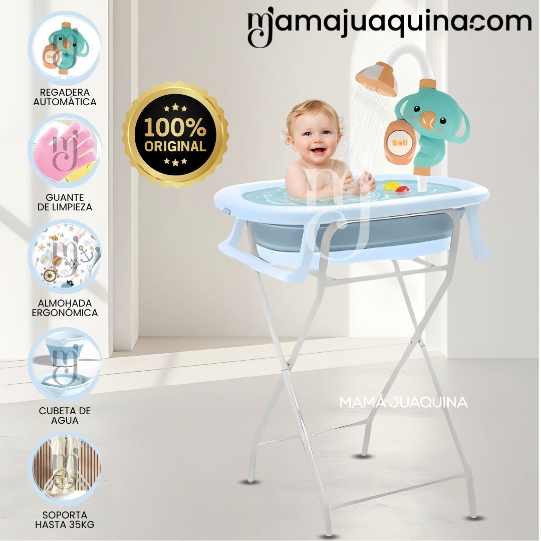 Bañera Plegable con Rack Multiuso SPLASH PRO Blue