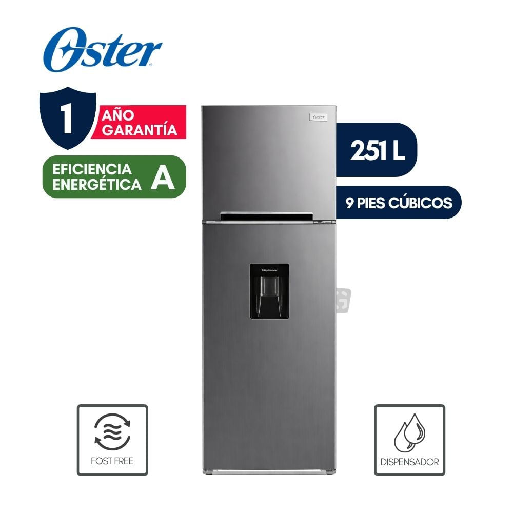 REFRIGERADORA OSTER INVERTER NO FROST 245L  OS PNFH2902VD