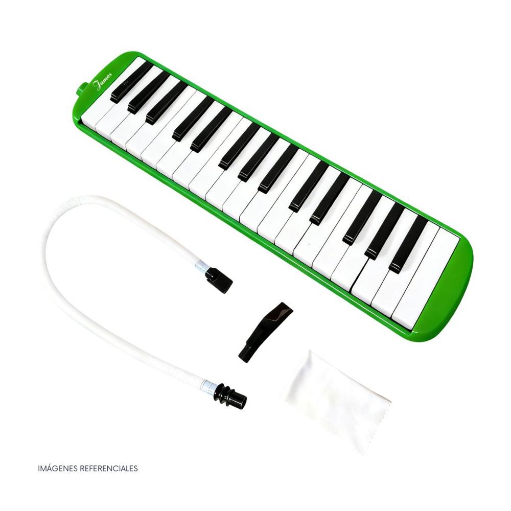 Melódica de 32 teclas James - Color Verde con Estuche Rígido