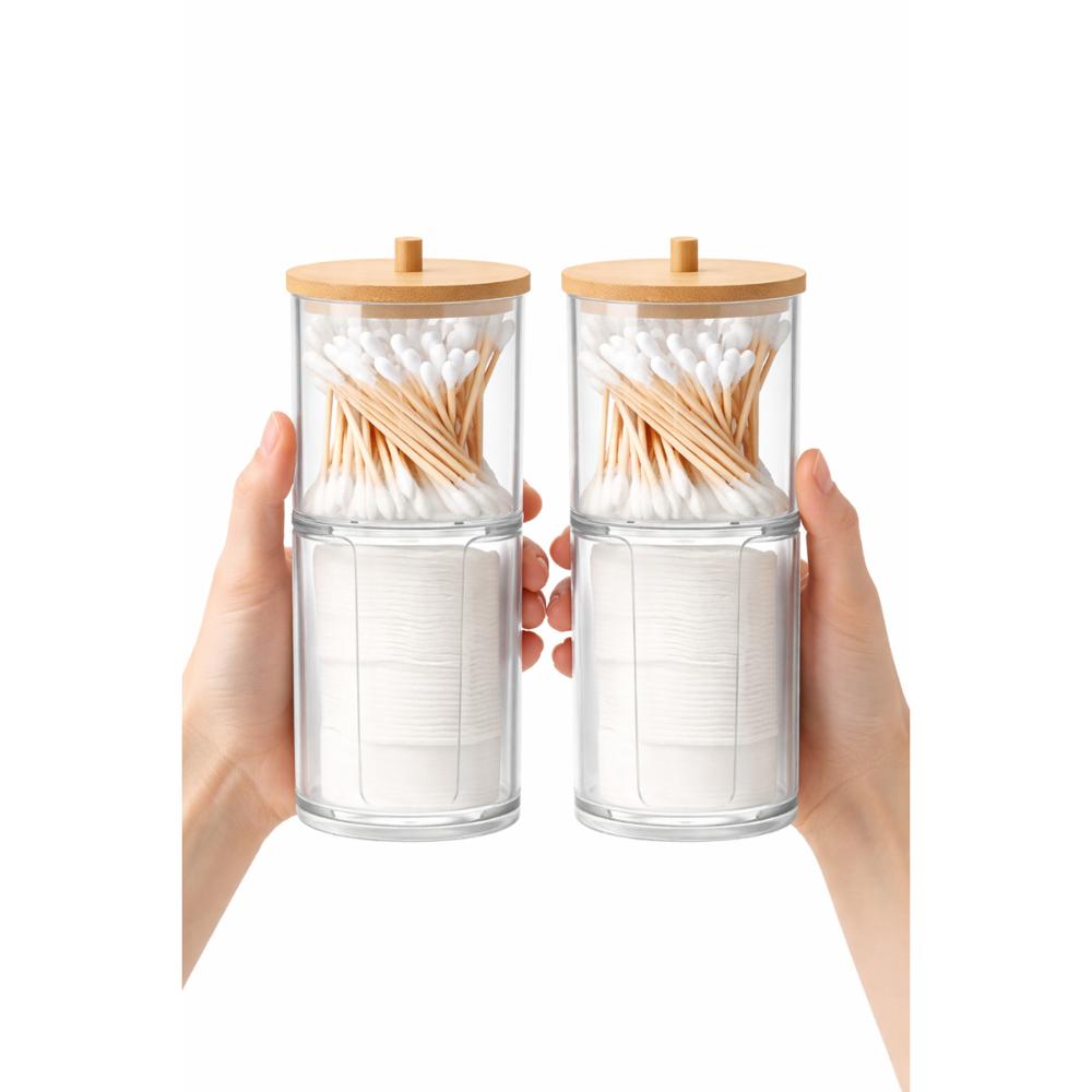 Pack X2 Dispensadores para Algodón e Hisopos