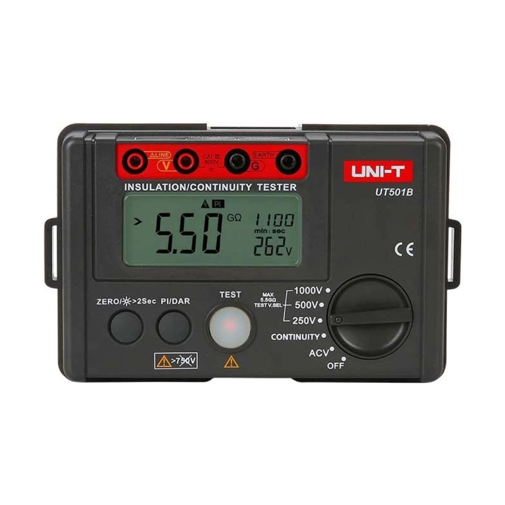 Megóhmetro megometro medidor de aislamiento UNI-T UT501B 1000V 5G Ohm