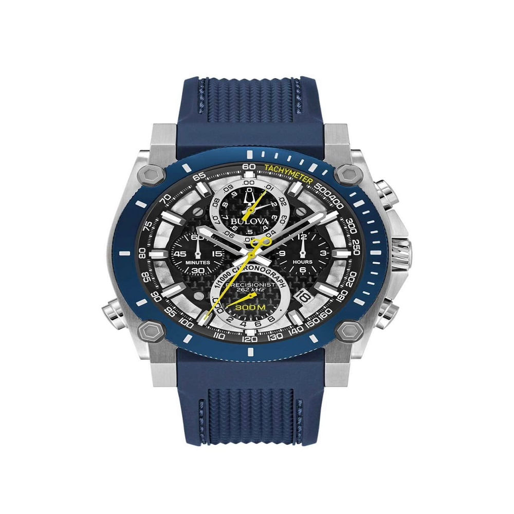 RELOJ BULOVA PRECISIONIST CORREA Y CAJA AZUL