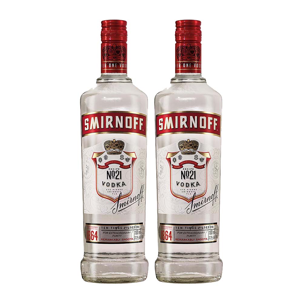 Pack Vodka SMIRNOFF N°21 Botella 700ml x 2un