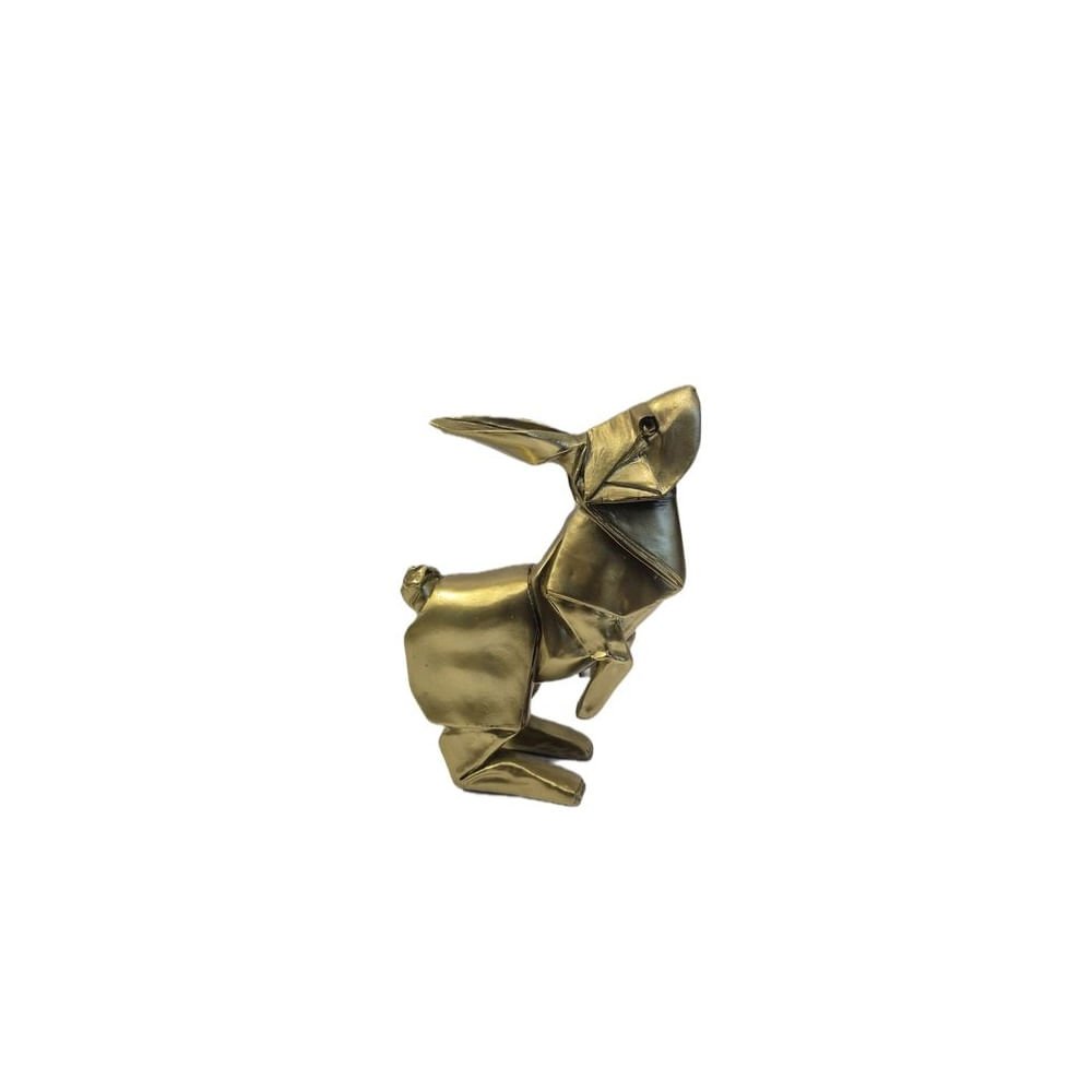 Adorno Decorativo Conejo Origami Dorado Moderno - Adorno Elegante para Sala Regalo Ideal Adorno Decorativo Conejo Origami Dorado Moderno - Adorno Elegante para Sala Regalo Ideal