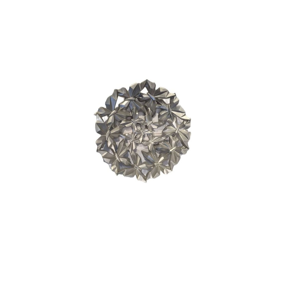 Adorno Decorativo de Pared Mariposas Metálicas Plateadas - Adorno Elegante para Sala Regalo Ideal