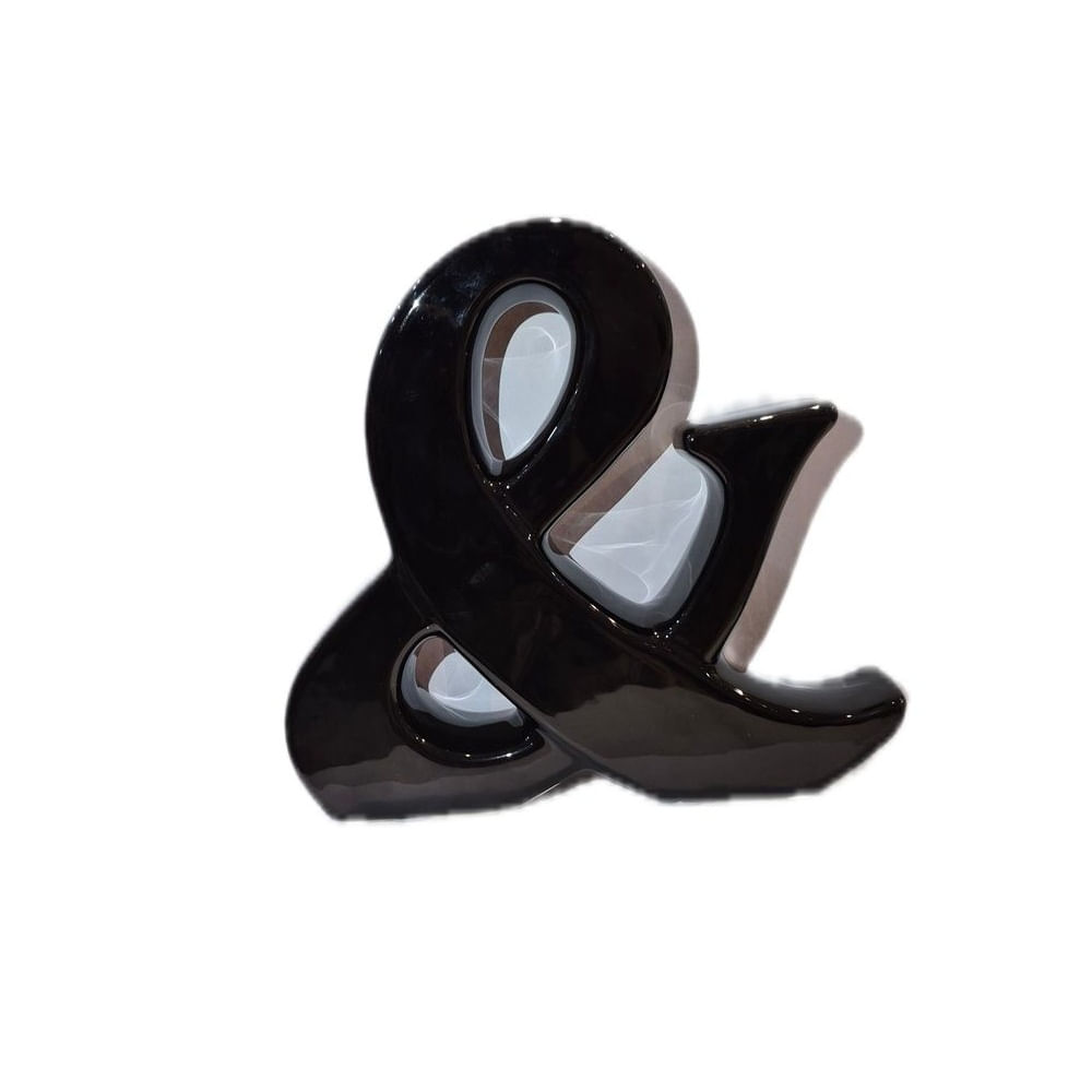 Adorno Decorativo en Forma del Símbolo & Ampersand - Adorno Elegante para Sala Regalo Ideal Negro Adorno Decorativo en Forma del Símbolo & Ampersand - Adorno Elegante para Sala Regalo Ideal Negro