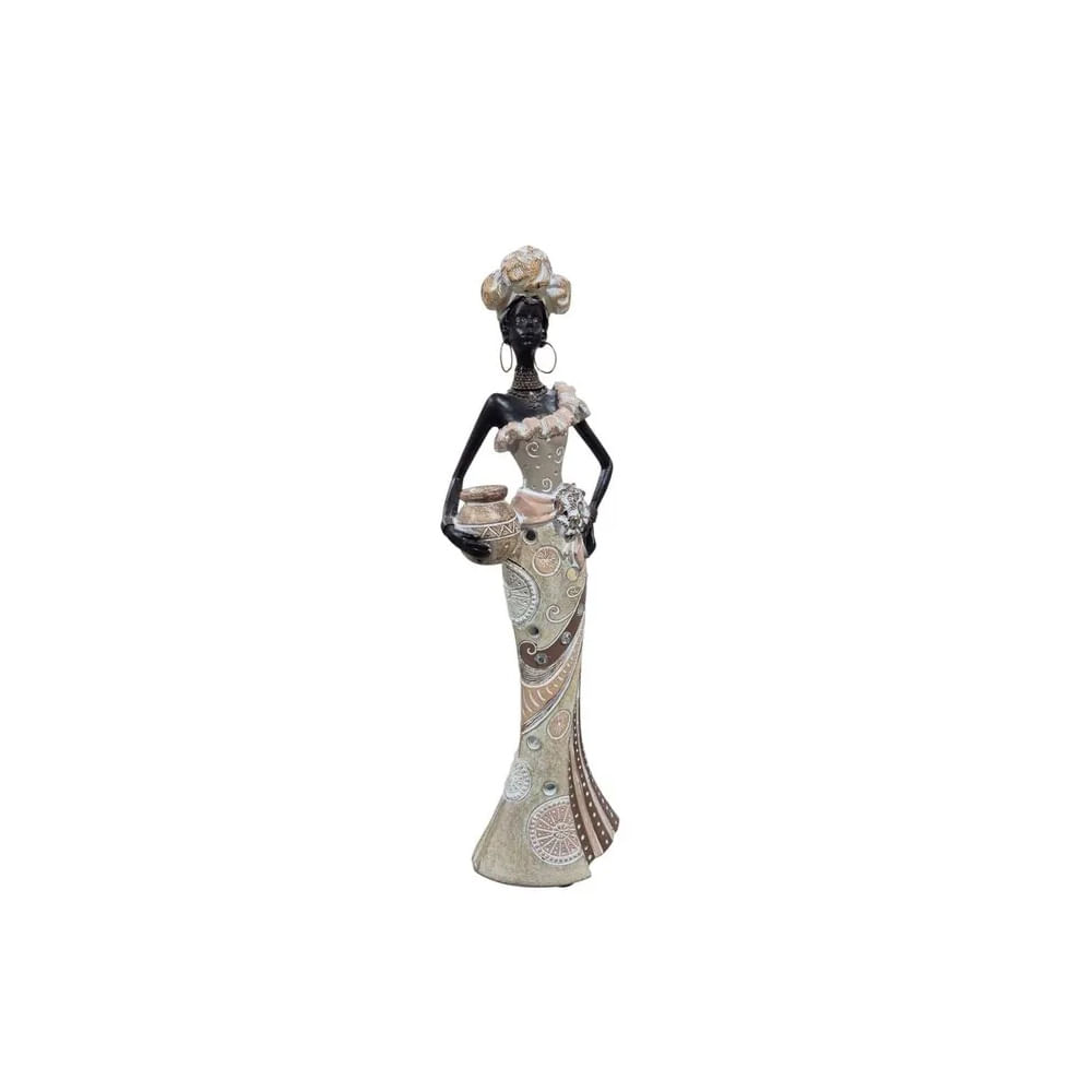 Adorno Decorativo Mujer Africana Elegancia Étnica - Adorno Elegante para Sala Regalo Ideal Blanco Adorno Decorativo Mujer Africana Elegancia Étnica - Adorno Elegante para Sala Regalo Ideal Blanco