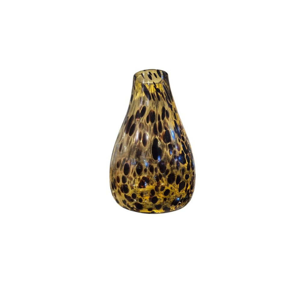 Jarrón decorativo de vidrio soplado