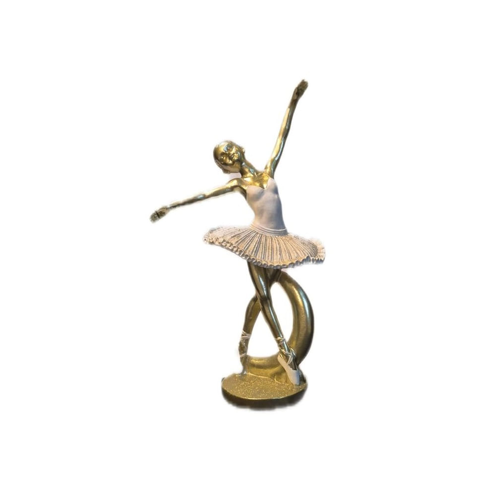 Adorno Decorativo Bailarina Dorada con Tutú - Adorno Elegante para Sala Regalo Ideal Dorado Adorno Decorativo Bailarina Dorada con Tutú - Adorno Elegante para Sala Regalo Ideal Dorado