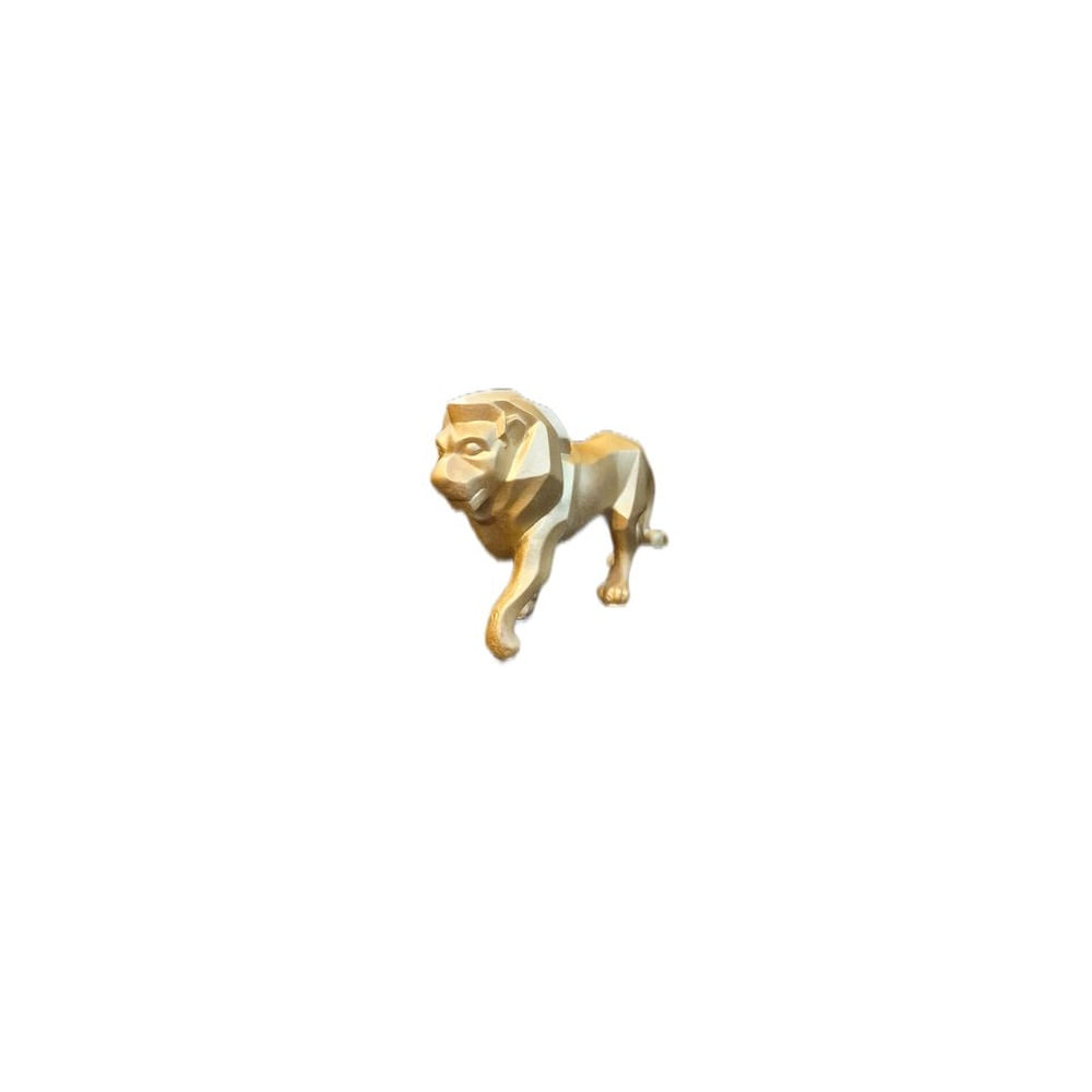 Adorno Decorativo León Dorado Geométrico - Adorno Elegante para Sala Regalo Ideal Dorado Adorno Decorativo León Dorado Geométrico - Adorno Elegante para Sala Regalo Ideal Dorado