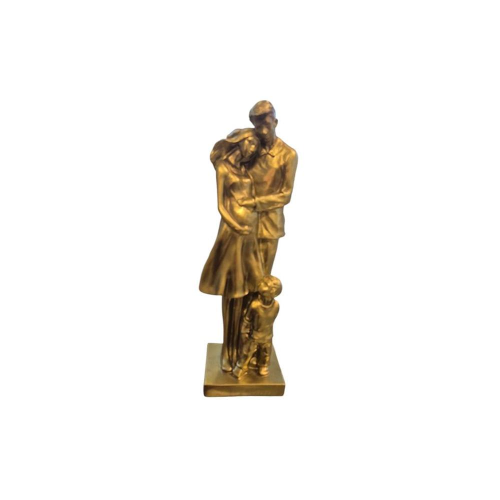 Figura Decorativa Familiar Escultura de Amor y Unión - Adorno Elegante para Sala Regalo Ideal
