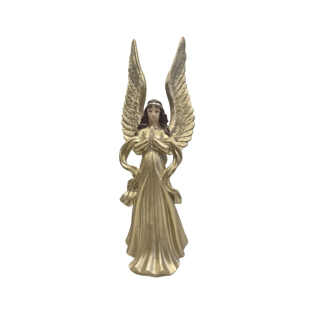 Escultura Decorativa Ángel en Tono Dorado - Adorno Elegante para Sala Regalo Ideal Dorado Escultura Decorativa Ángel en Tono Dorado - Adorno Elegante para Sala Regalo Ideal Dorado