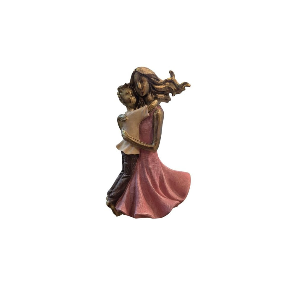 Escultura Decorativa Familia Abrazo Amoroso - Adorno Elegante para Sala Regalo Ideal