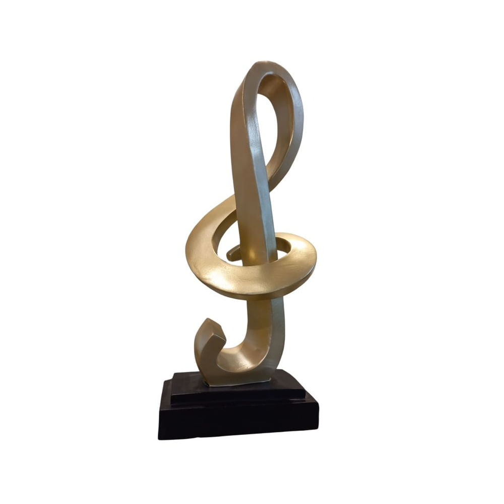 Adorno Decorativo Abstracto Dorado con Base Negra - Adorno Elegante para Sala Regalo Ideal Dorado Adorno Decorativo Abstracto Dorado con Base Negra - Adorno Elegante para Sala Regalo Ideal Dorado