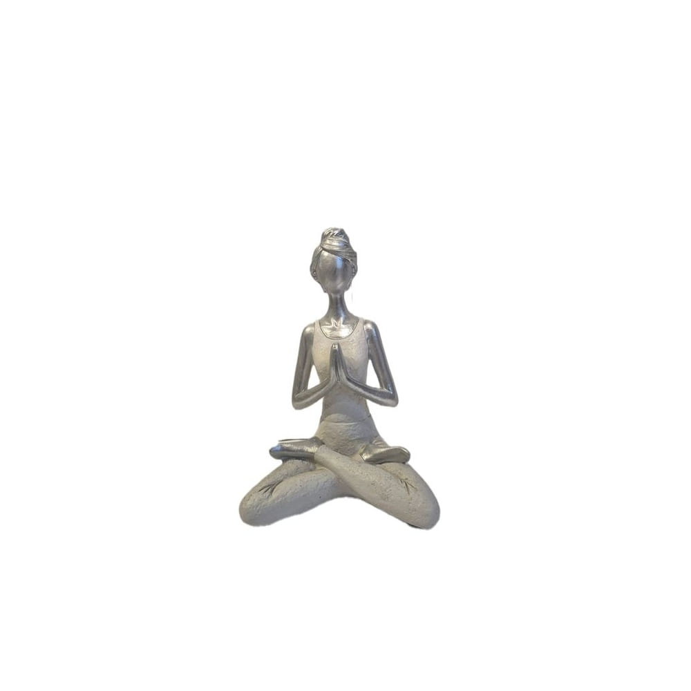 Adorno Decorativo Figura Yoga Plateada - Adorno Elegante para Sala Regalo Ideal Adorno Decorativo Figura Yoga Plateada - Adorno Elegante para Sala Regalo Ideal