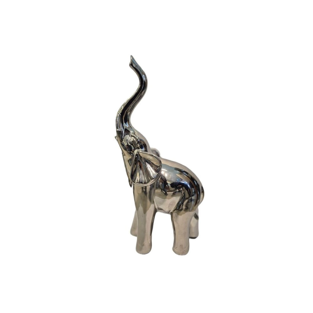 Elefante Decorativo Cromado  Diseño Escultural Moderno - Adorno Elegante para Sala Regalo Ideal