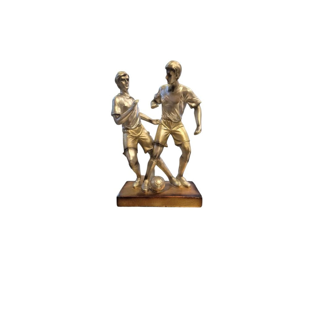 Figura Decorativa Deportiva Escultura de Futbol  - Adorno Elegante para Sala Regalo Ideal