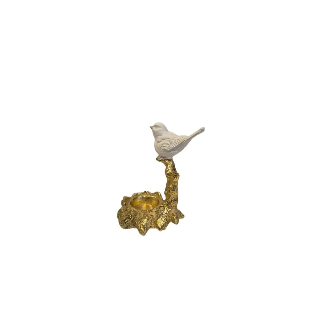 Adorno decorativo con ave y portavelas - Adorno Elegante para Sala Regalo Ideal Adorno decorativo con ave y portavelas - Adorno Elegante para Sala Regalo Ideal