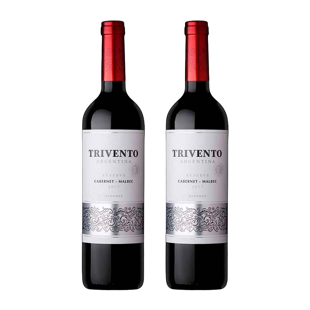 Pack Vino Tinto TRIVENTO Reserva Cabernet Malbec Botella 750ml x 2un