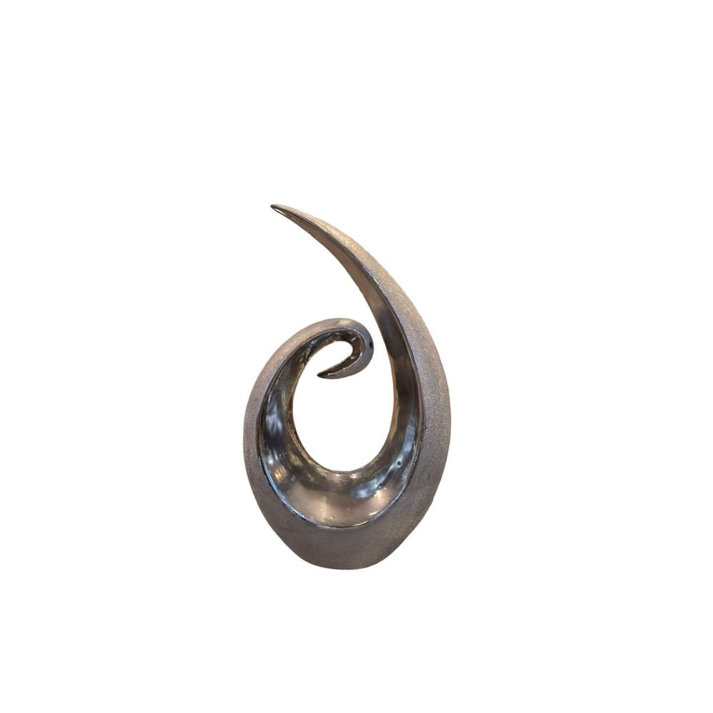 Escultura Decorativa Abstracta Diseño Moderno y Elegante - Adorno Elegante para Sala Regalo Ideal Plateado Escultura Decorativa Abstracta Diseño Moderno y Elegante - Adorno Elegante para Sala Regalo Ideal Plateado
