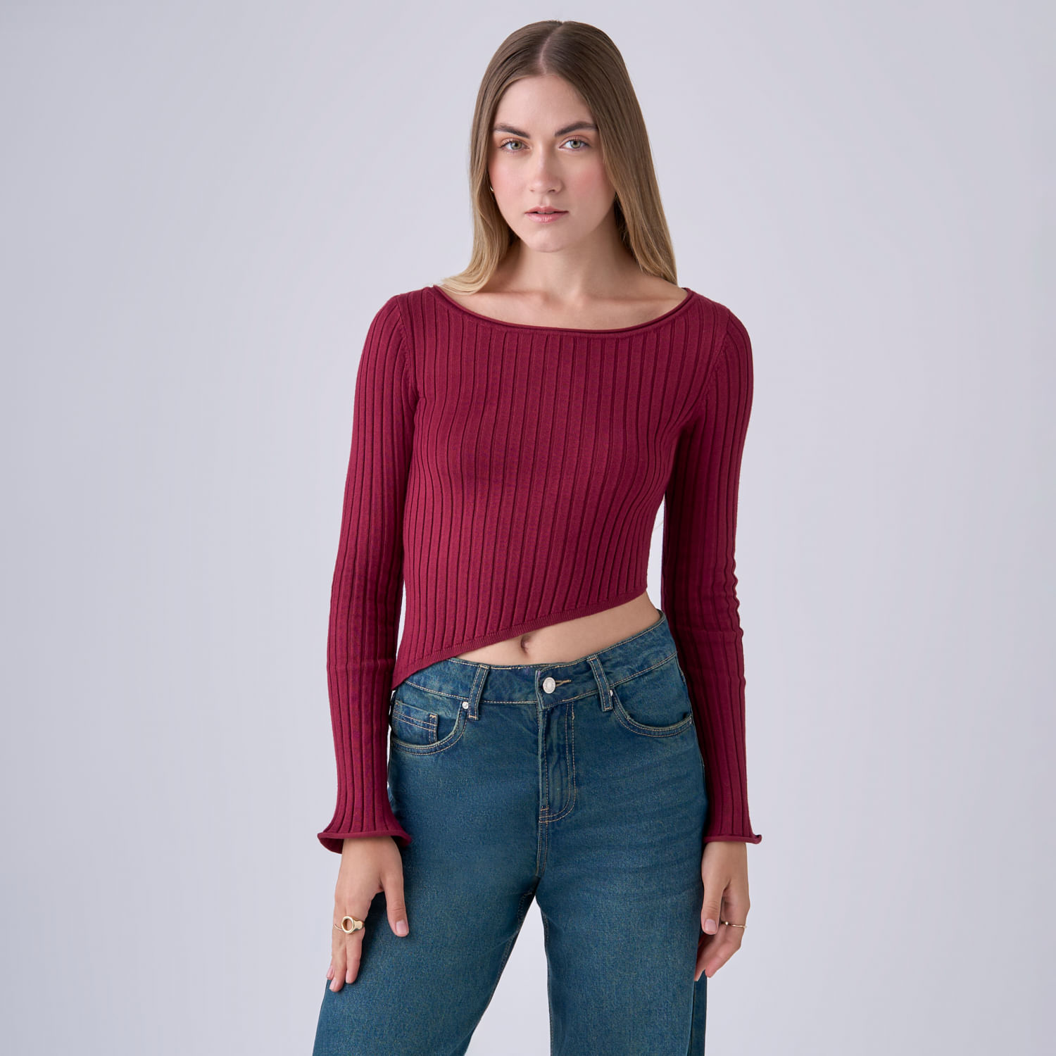 Chompa Mujer Campana Hypnotic Manga Larga