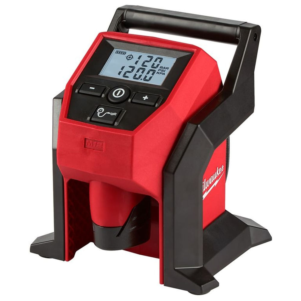INFLADOR COMPACTO INALAMBRICO M12 MILWAUKEE 2475-20 SOLO EQUIPO Rojo