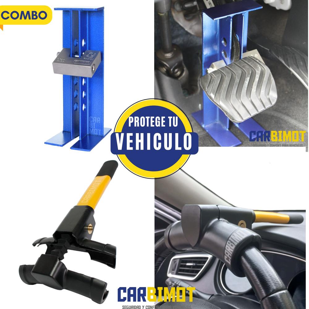 SEGURO DE TIMON BLOQUEO TRABA PEDAL ANTIRROBO VEHICULAR