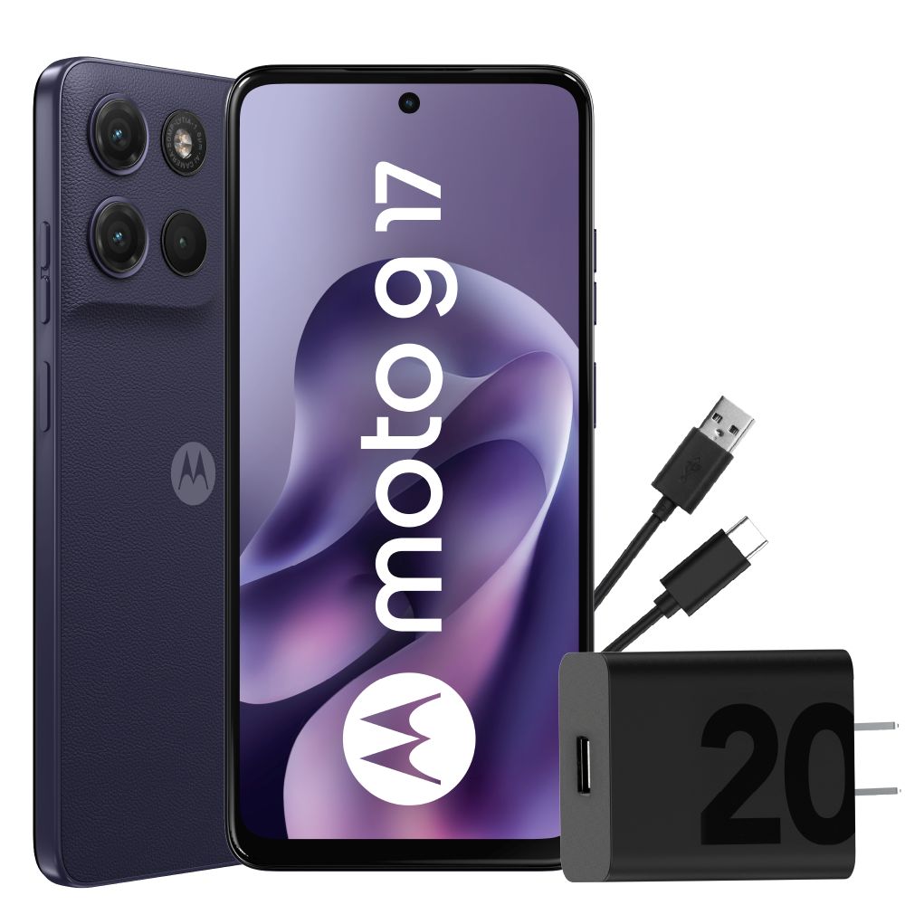 Celular Motorola G17 4G + 128GB Arandano