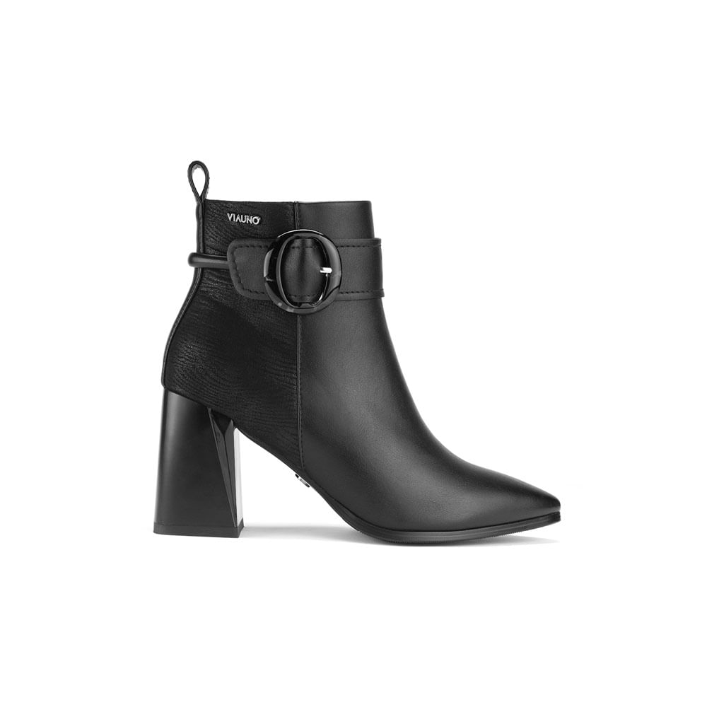 Botines Via Uno Mujer Bk01-H1068 Negro 39