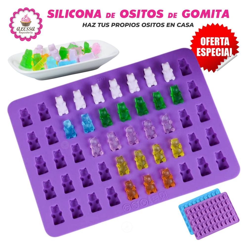 Molde de Silicona de Ositos de Gomita para Repostería