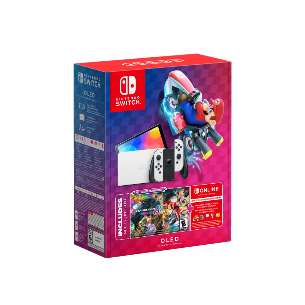 Consola Nintendo Switch™ OLED Model Mario Kart™ 8 Deluxe Bundle