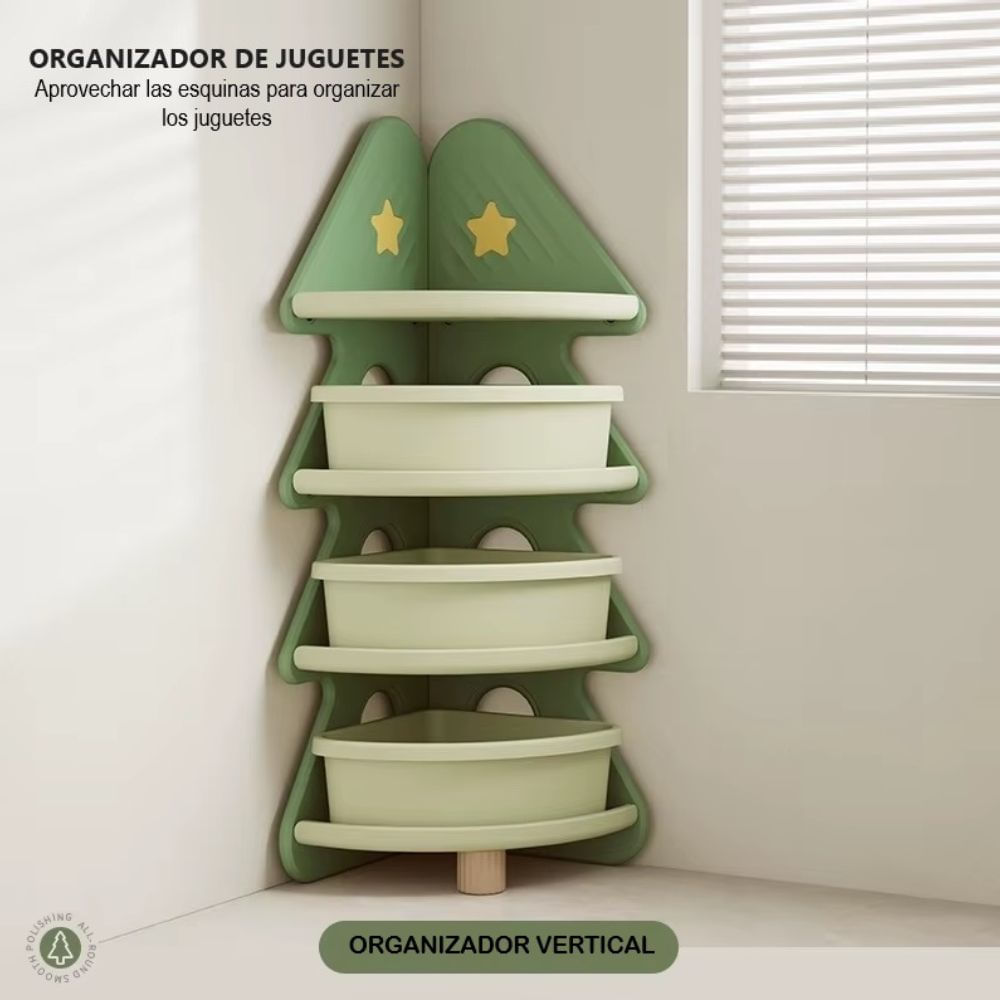Organizador esquinero arbolito verde