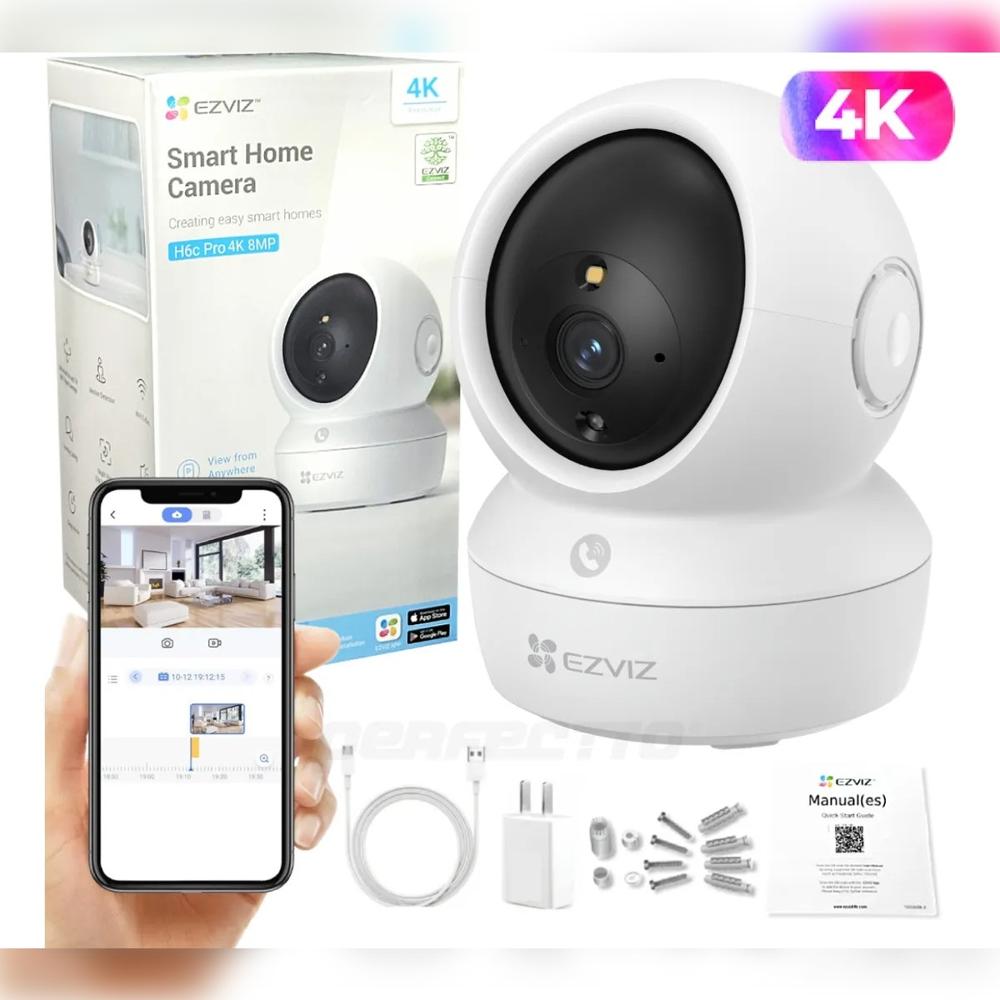 Camara de Interior Ezviz H6C Pro 8MP 4K Garantia de 1 Año
