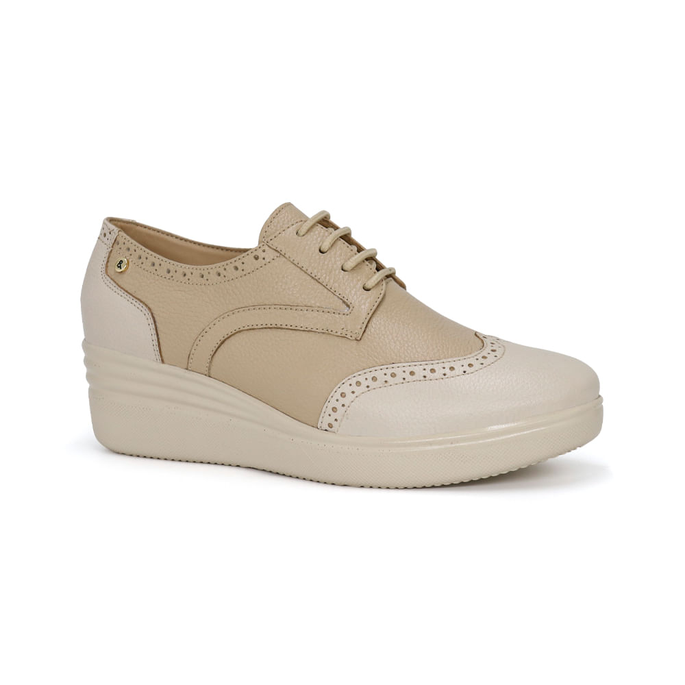Zapatos Oxford Cuero Mujer Parss KA25Q1-KM044 Hueso 38