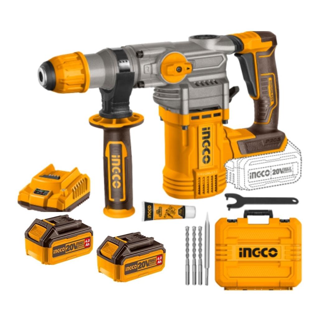 Rotomartillo CRHLI202882 Ingco 20V BL SDS Plus 4.5J + Bat
