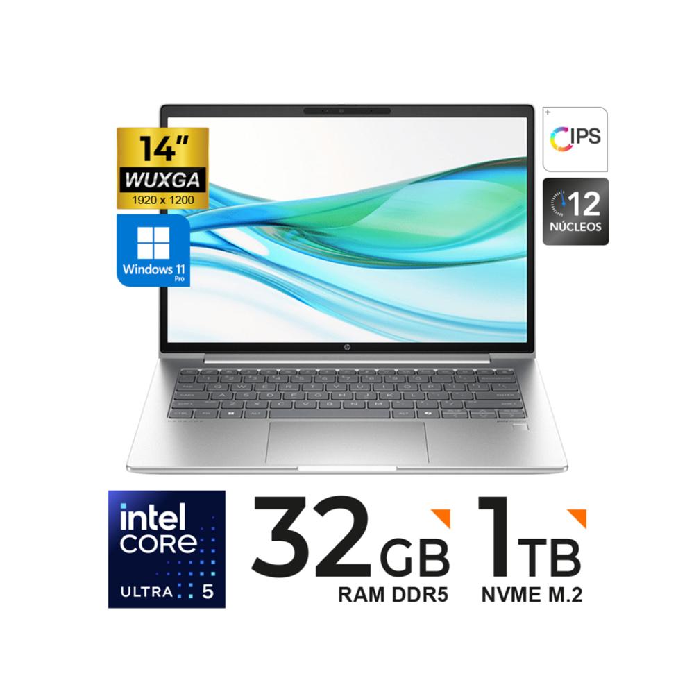 LAPTOP HP Probook 440 G11 14 WUXGA IPS CORE Ultra 5 125U 32 GB DDR5 5600 1TB SSD Windows 11