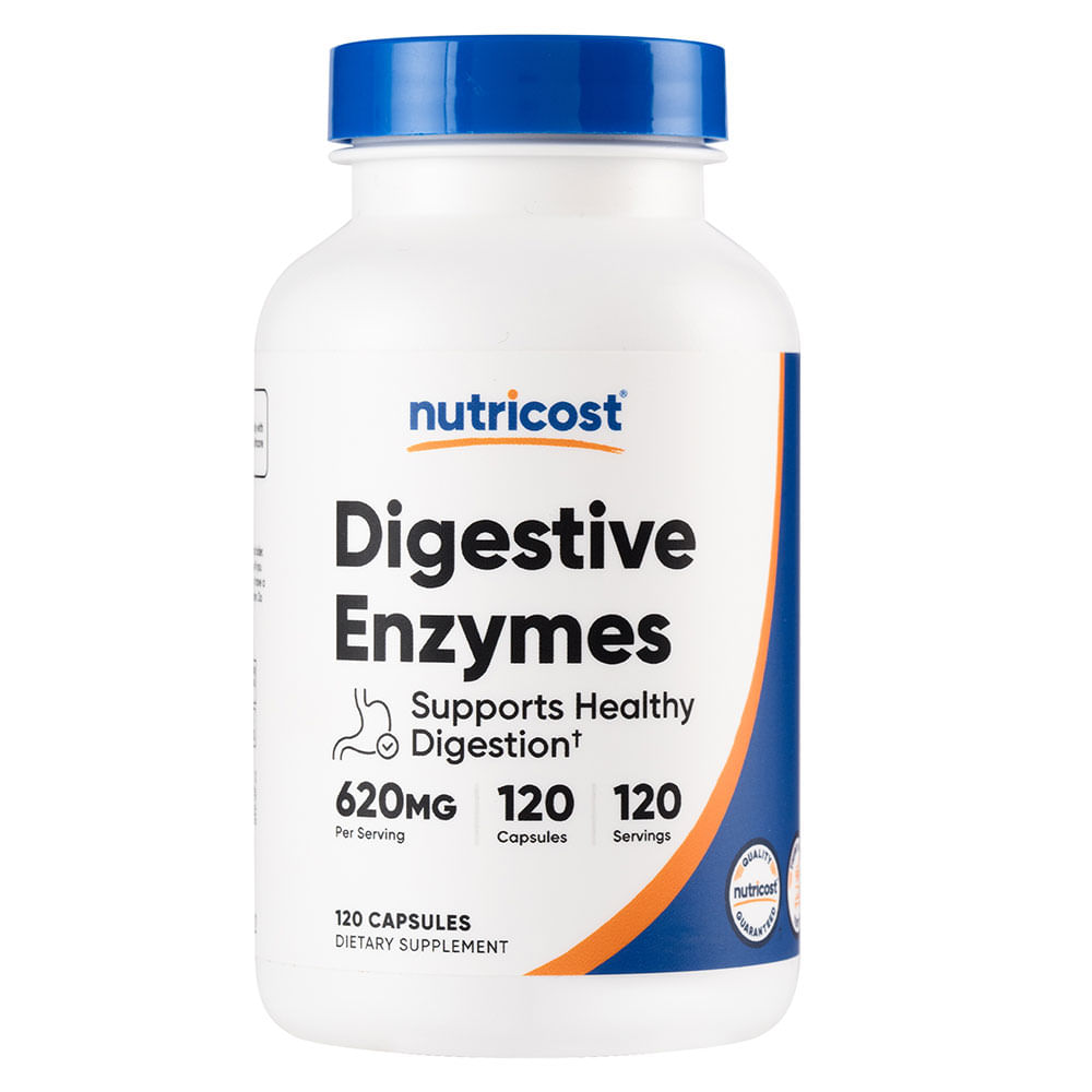 Enzimas Digestivas - Nutricost - 120 Cápsulas