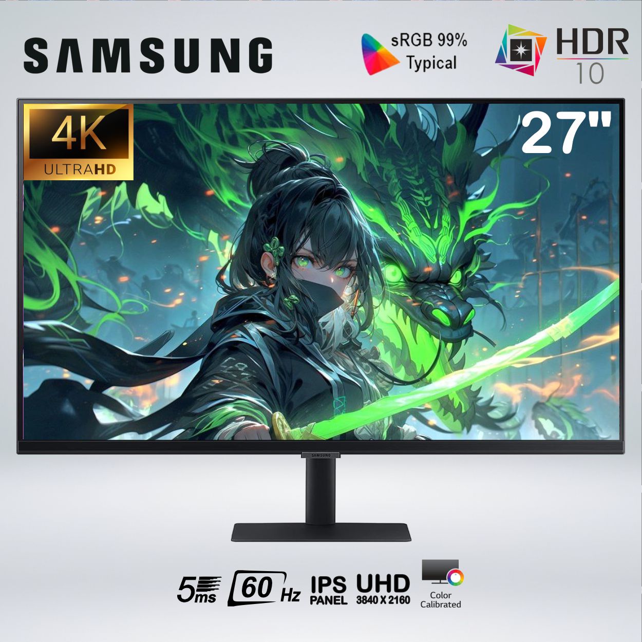 MONITOR VIEWFINITY S7 ULTRAHD 27'' 4K IPS 60HZ 5MS HDR10 LS27D700EALXPE