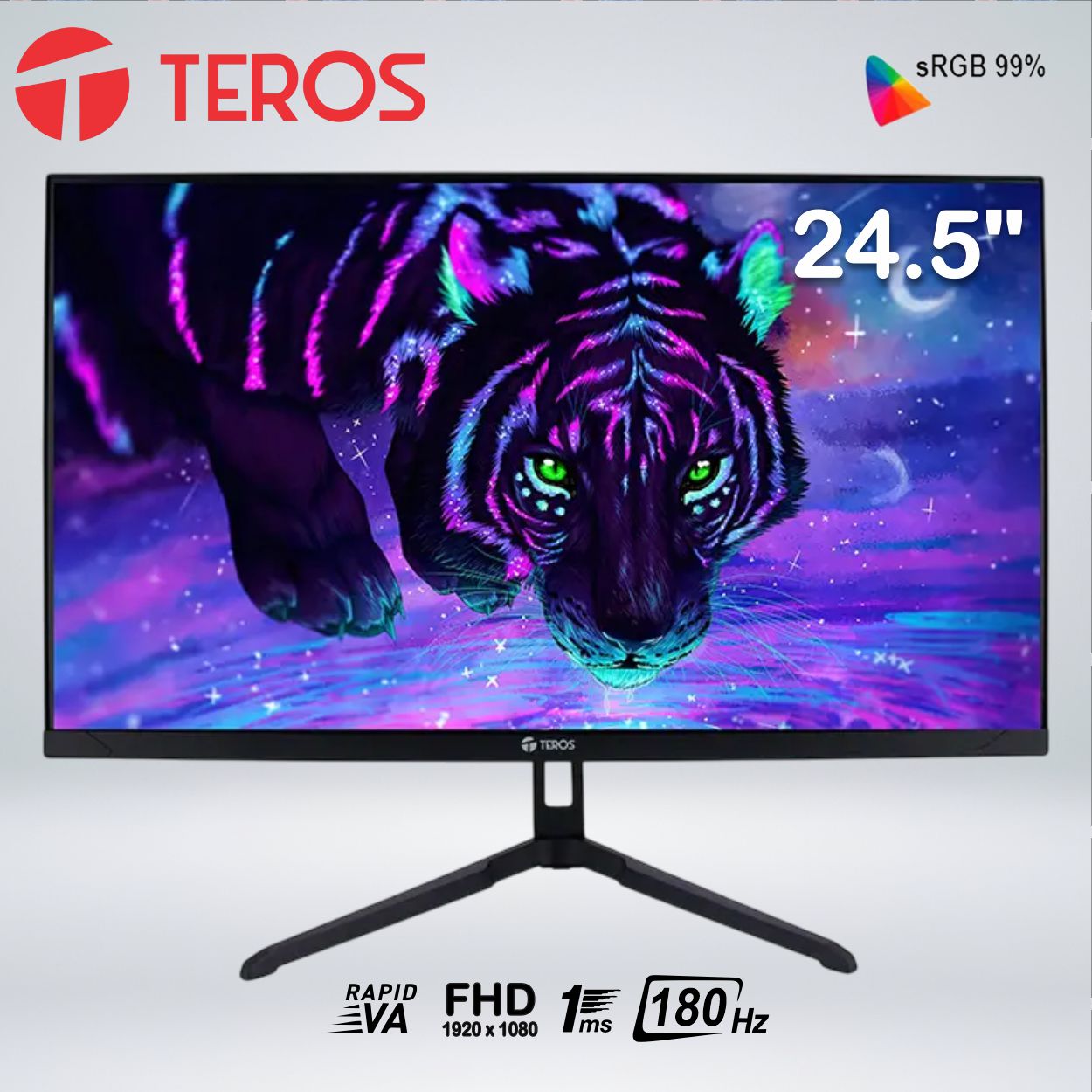 MONITOR GAMER TEROS TE-2475G FULL HD 24.5''  VA 180HZ 1MS HDMI
