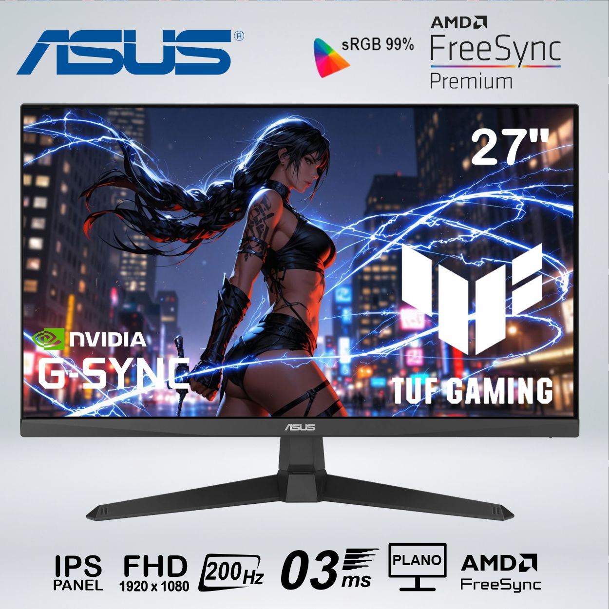 MONITOR GAMER VG279Q5A FULL HD 27  fast IPS 200hz 03ms G SYNC SPEAKER