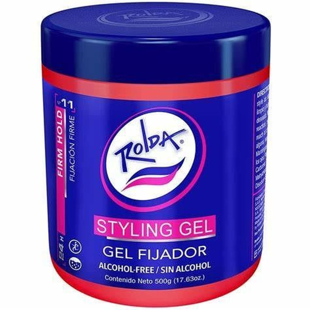 Gel Fijador de cabello Rolda Styling Rojo 1000g - Sin Alcohol