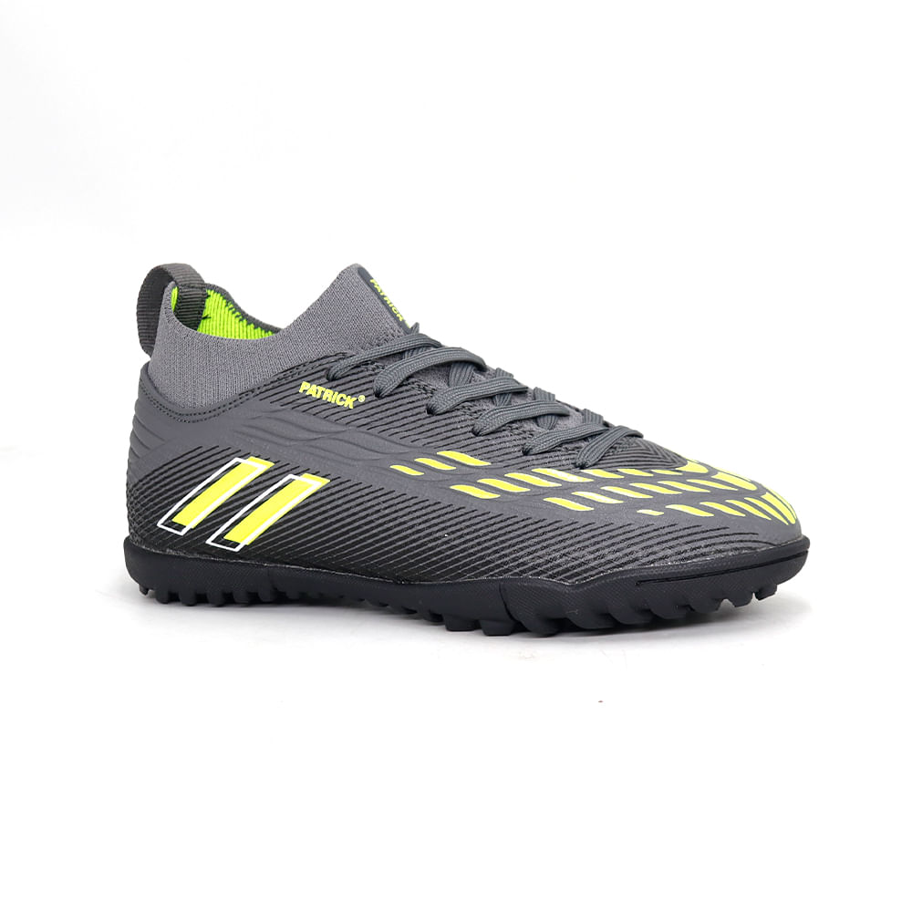 Zapatillas De Fútbol Niño PATRICK GIN/N26Q1 GREY/LEMON