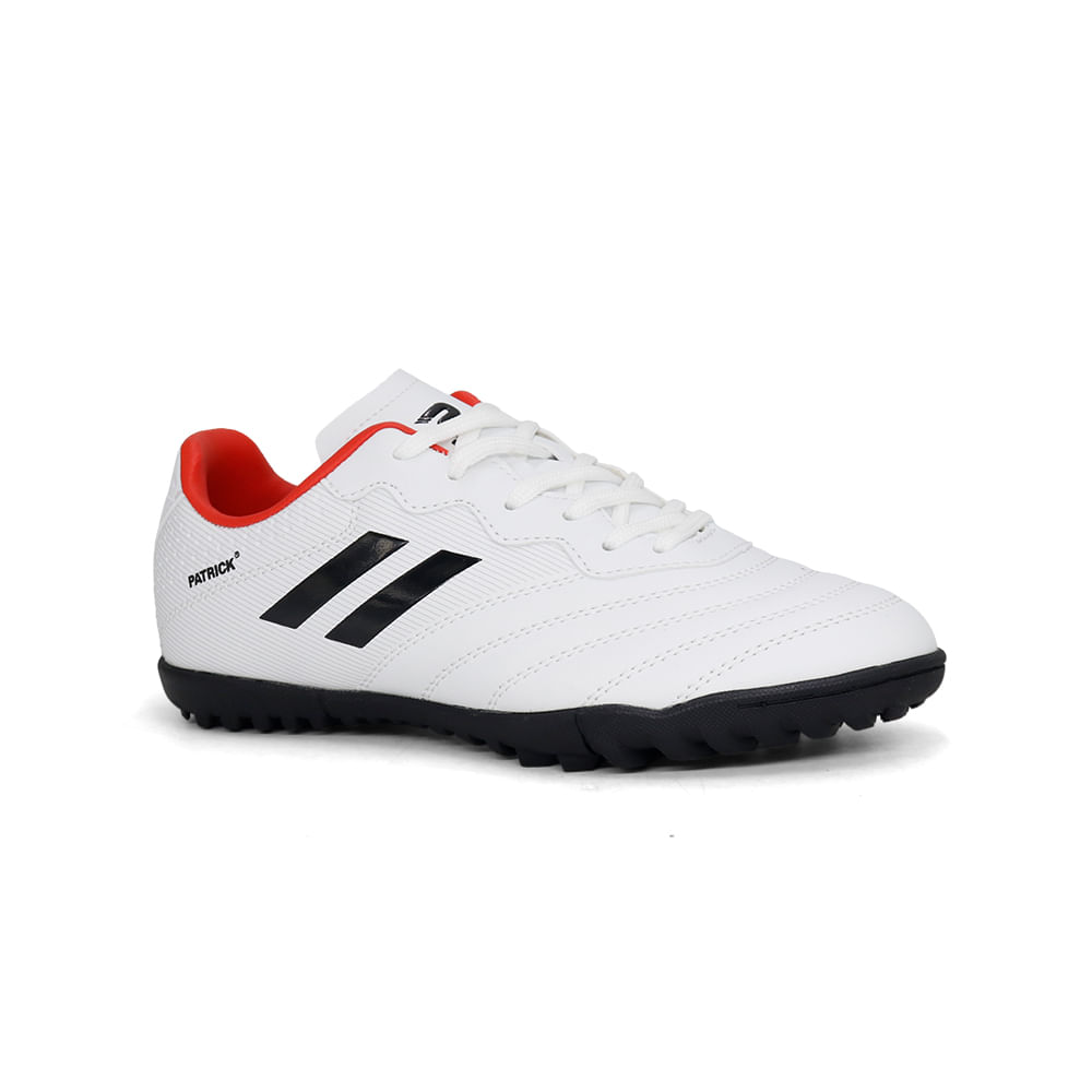 Zapatillas De Fútbol Niño PATRICK VINA/N26Q1 WHITE/RED/BLACK