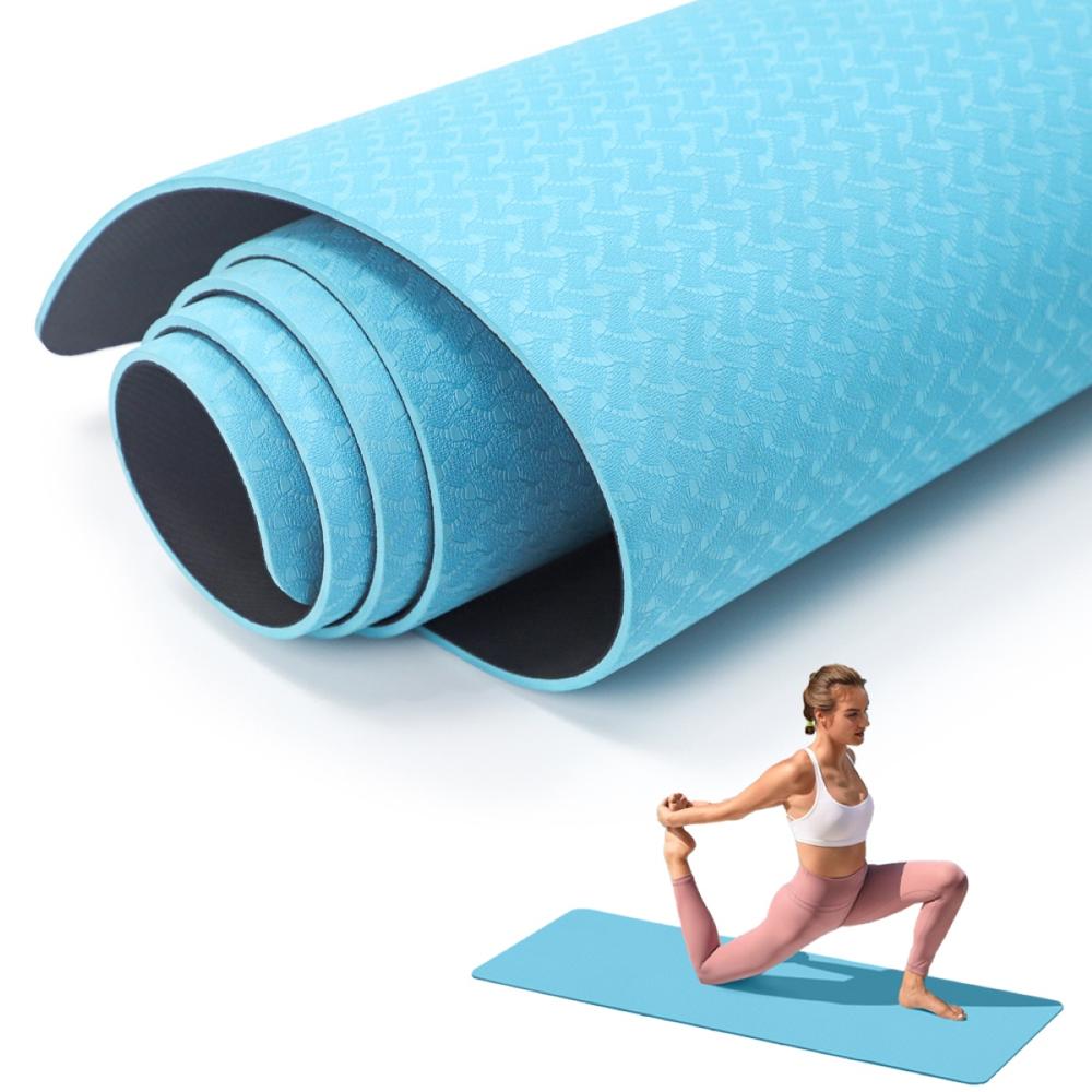 MAT DE YOGA ANTIDESLIZANTE PREMIUM  ECO-FRIENDLY DE 6mm - COLOR ALEATORIO