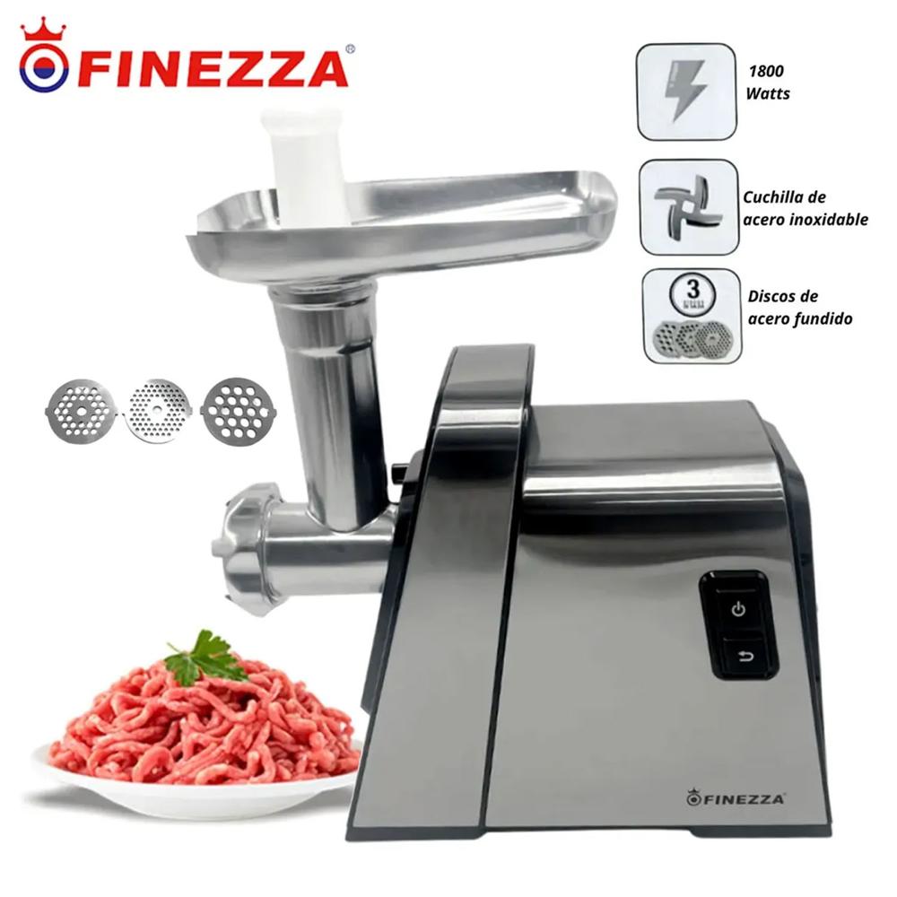 Moledor de Carne Finezza Eléctrica FZ-102MC Potencia 1800 Watts