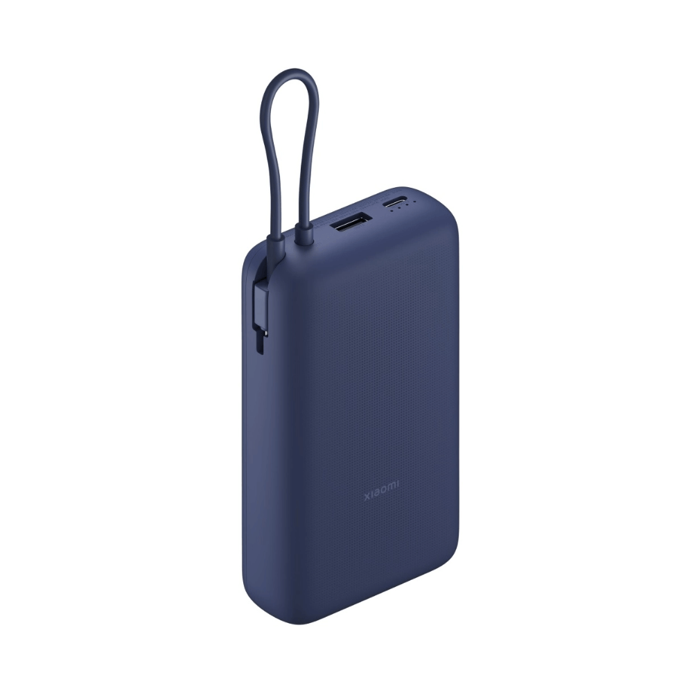 Batería Portátil XIAOMI 20000mAh Cable integrado Azul